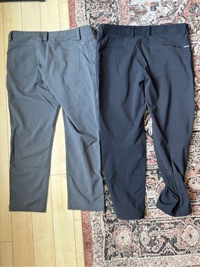 Icebreaker merino wool lined pants lot x 2 40 and 42 with 30 inch inseam